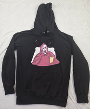 Scream Ghostface Hoodie Size M   Pink Graphic Horror Movie Pullover Sweatshirt