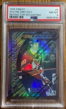 1995-96 Finest Performers Bronze Refractor W/Coating Wayne Gretzky #5 PSA 8