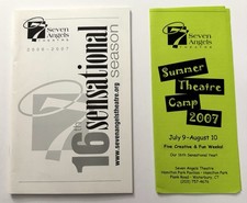 Seven Angels Theatre Promotional Brochures For Season 2006-2006 Waterbury CT