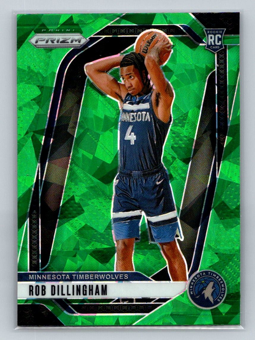 2024-25 Panini Prizm #250 Rob Dillingham Prizms Green Ice