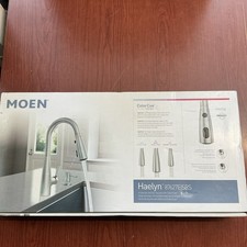 NEW Moen Haelyn 87627EISRS Pulldown Kitchen Faucet Stainless W/ColorCue B172