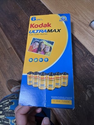 6 Rolls Kodak UltraMax 400 Film Camera 24 Exp.- Expired 03/2010 NEW SEALED LOT