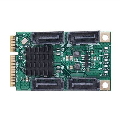 Für PCIE auf Karte PCI Express auf 4 Port SATA3.0 6Gb Erweiterungskarte Riser5693