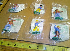 6 Original Vintage 10c Toy Indians Cowboys Imperial Toy Corp. Sealed 1972 6 Original Vintage 10c Toy Indians Cowboys Imperial Toy Corp. Sealed 1972