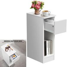 Bedside Cabinet Chest of Drawers Narrow Bed Side Table Bedroom 1 Drawer Modern