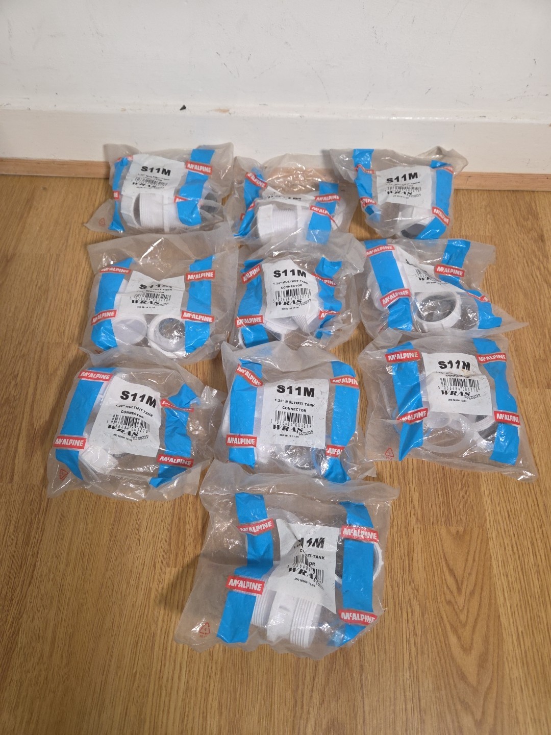 10 X McAlpine S11M 1.25 Inch Tank Connector Multifit Joblot Plumber - Image 4