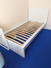 IKEA Malm Single Bed Frame White / No Mattress / Collect Only BN16