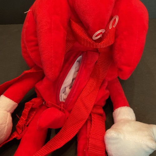 Knuckles the Echidna Plush Backpack - Sega Sonic the Hedgehog EUC - Picture 3 of 3
