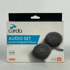 Cardo 45mm Audio Set Works with Most Helmet Communicators Single Pack Black