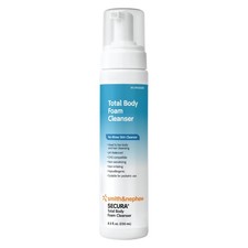 Smith Nephew SECURA  Total Body Foam Cleanser, Foaming Waterless 8.5 Ounces
