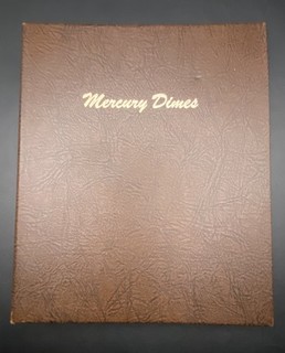 Mercury Dime Coin Album 76 Coins Near Complete AG BU Condition Coins