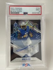 2021 Panini Phoenix #124 Josh Palmer Black Lazer PSA 9 POP 1 NONE HIGHER 10/10