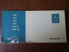 original  MERCEDES BENZ 220/8  WARTUNGSHEFT Scheckheft 1972 + Fahrzeugdatenkarte