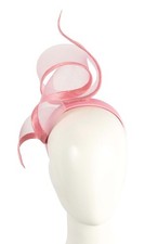 Bespoke design Dusty Pink racing fascinator by Fillies Collection Made in AU