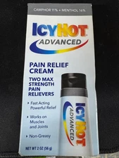 Icy Hot Advanced Pain Relief Cream 2 oz EXP 2/2028 Brand New