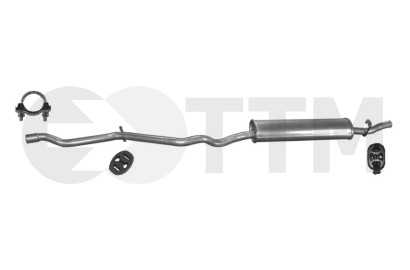 Silencieux arrière Fiat Tempra berline 4 portes pot échappement 1991