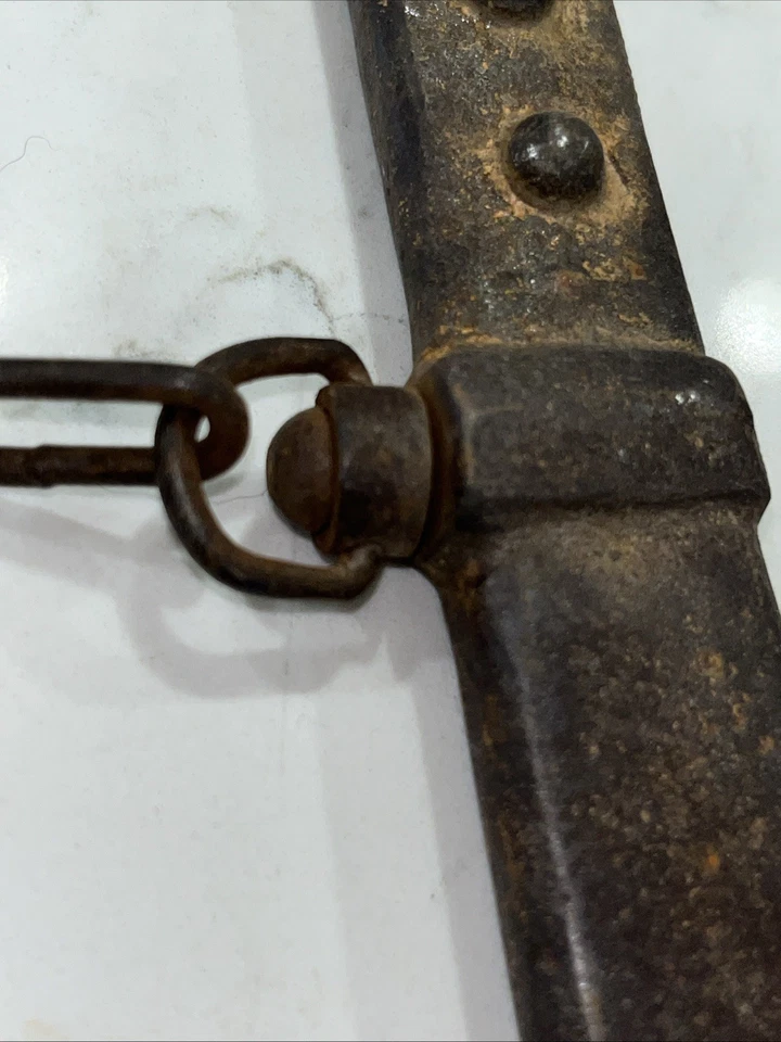 Antigua cadena japonesa Kusarigama-hoz hierro samurai Foto 4 de 4