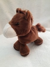 Pony Brown Short Stack Horse 6" Soft Plush Stuffed Animal Mascot Factory 2022