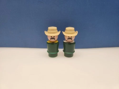 Vintage Fisher-Price Little People Whoops Zookeeper Rare HTF White Scarf