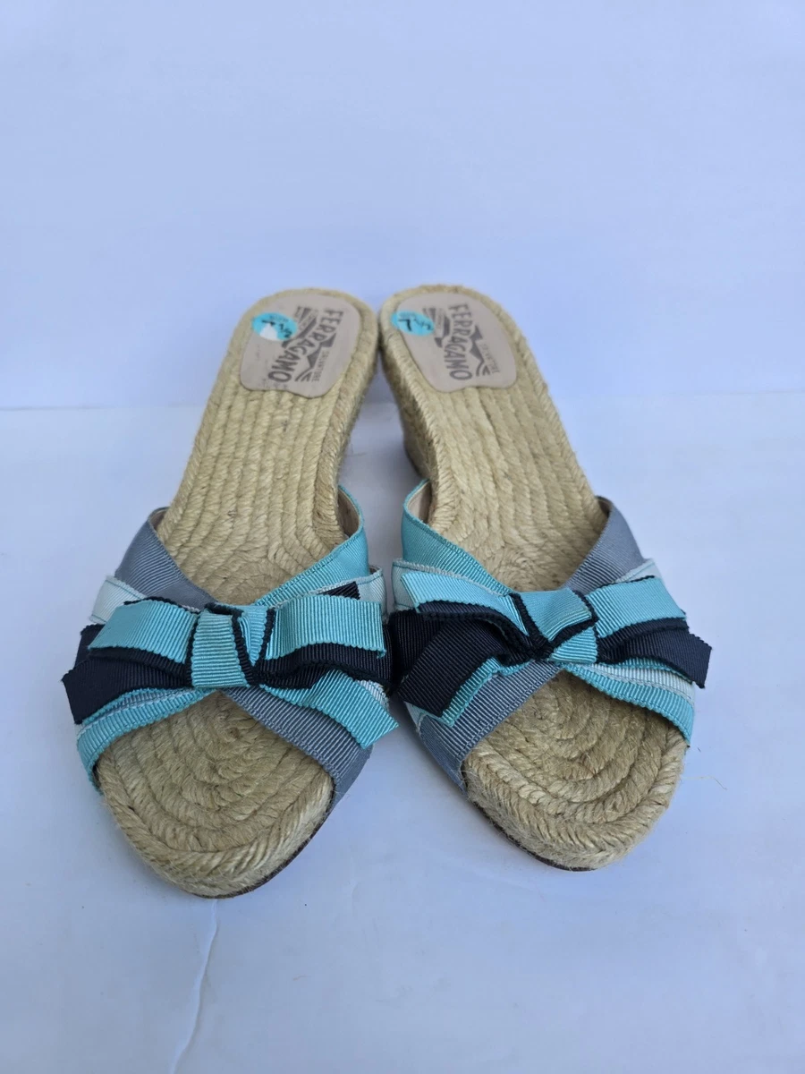 Salvatore Ferragamo Blue Sandals for Women for sale | eBay