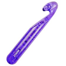 Hobekoee 25mm Large Crochet Hook for Chunky Yarn,Ergonomic 25mm, Purple