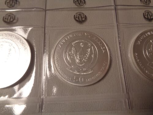 RUANDA 2013/2022 - 50 Amafaranga en plata (1 onza), st - AÑO A ELECCIÓN - Imagen 7 de 15