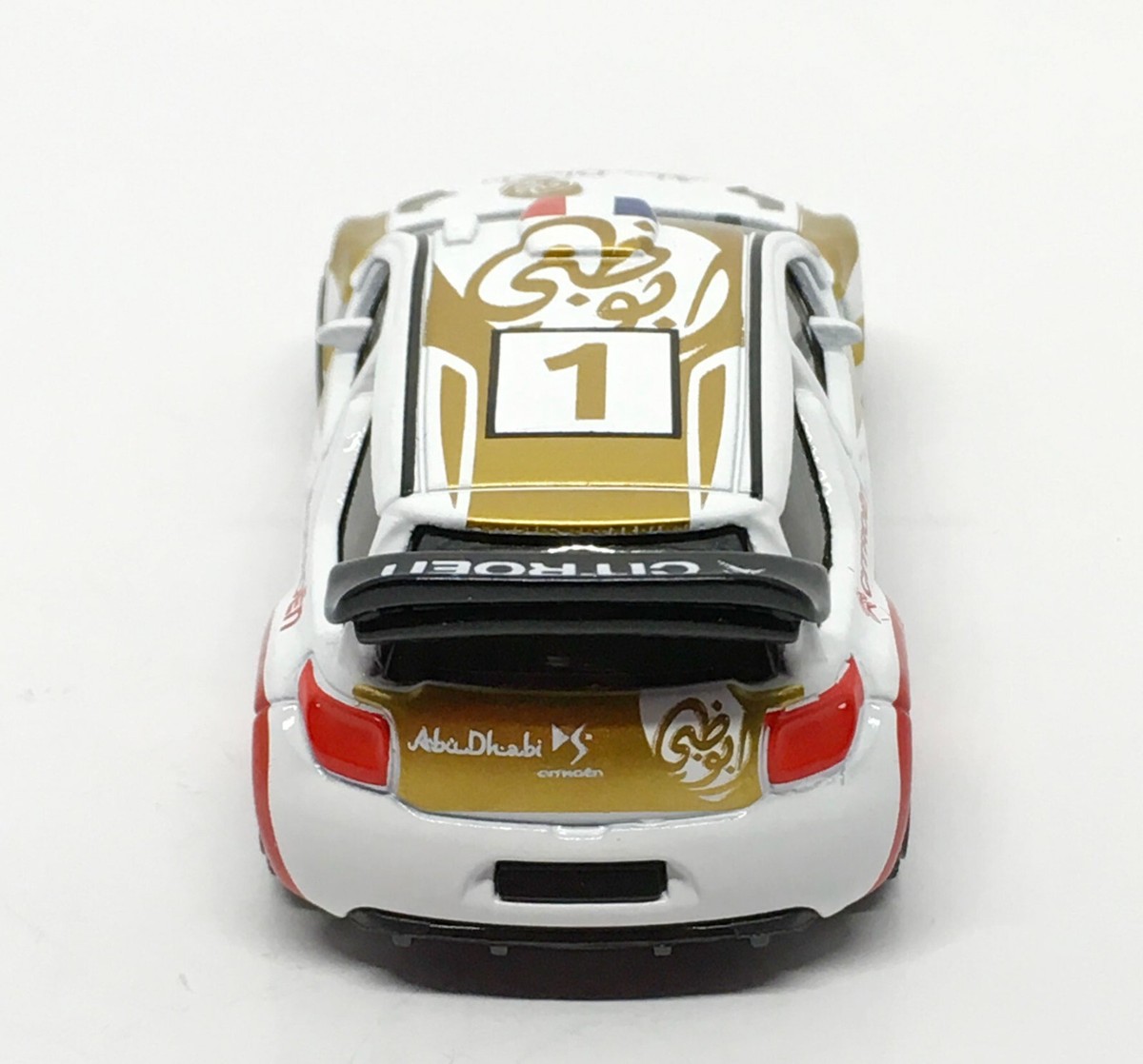 Majorette Citroen DS3 WRC Abu Dhabi no.1 White / Gold - 1:58 (3
