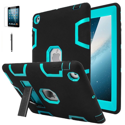 For iPad 4th Generation 9.7 inch(2012) Case Rugged Shockproof Heavy Duty Cover - Picture 21 of 51