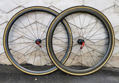 COPPIA RUOTE IN CARBONIO AMBROSIO POWER PER TUBOLARE | eBay
