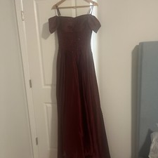 long burgundy formal dresses for women