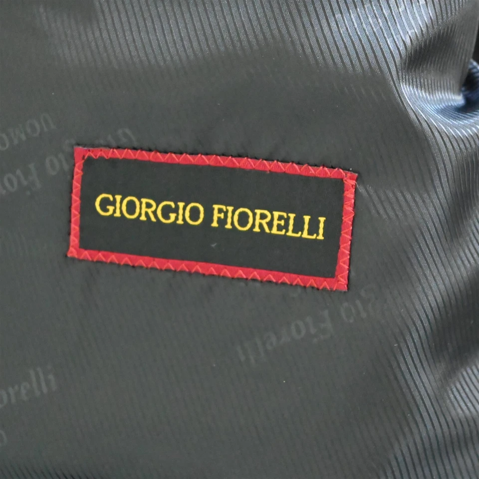 Giorgio Fiorelli 56L 50x30 Gray Striped Super Fine Mens Jacket Pants Suit - Image 4 of 4