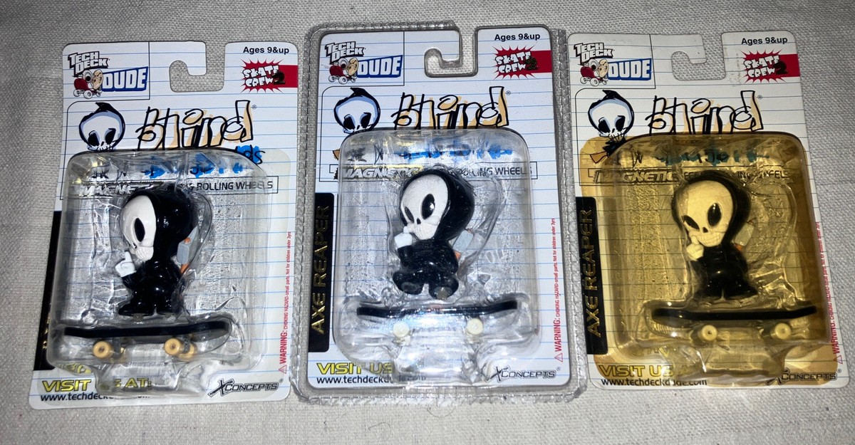 World Industries Tech Deck Dudes Blind Axe Reaper ; 2002 ; 3 New