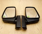 Ferrari 308 Side View Door Mirror Pair Custom Black Universal Non-Glare Retro