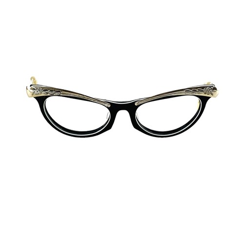1950s Vintage Artcraft Cat Eye Floral Aluminum Eyeglass  display picture 2
