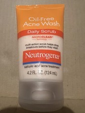 2 X Neutrogena Oil-Free Acne Wash Daily Scrub Exp. 12/23 3/24