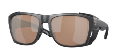 Costa Del Mar KING TIDE 6 Polarized Sunglasses Black Pearl Copper Silver Glass