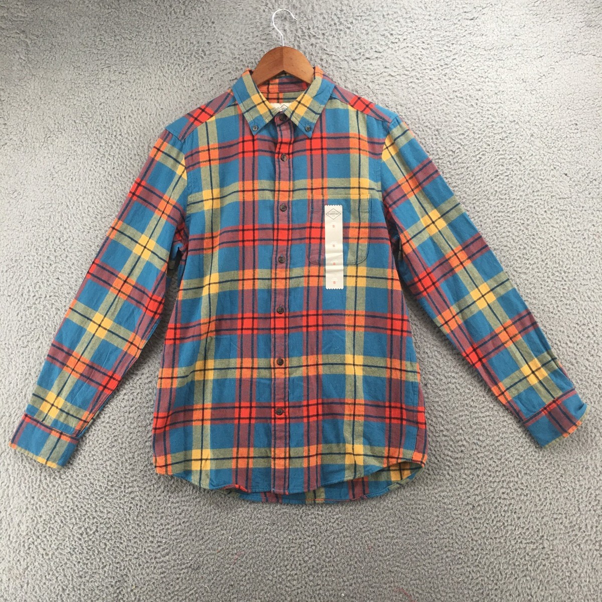 st john's bay men's dress shirts Johns Button Down Shirt Mens S Multicolor Plaid Long Sleeves NEW Feel as good as youll look while basking in the sun wearing St St. John's Bay Performance Knit
