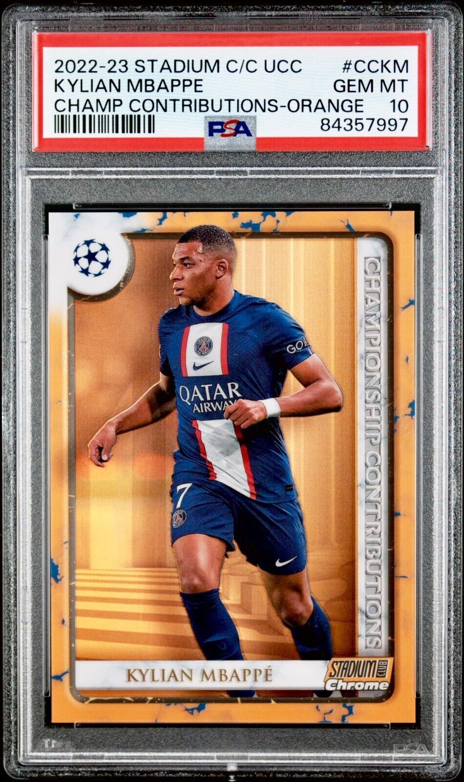 2022-23 Kylian Mbappe Topps Stadium Club Chrome Orange 2022-23 Kylian Mbappe Topps Stadium Club Chrome Orange