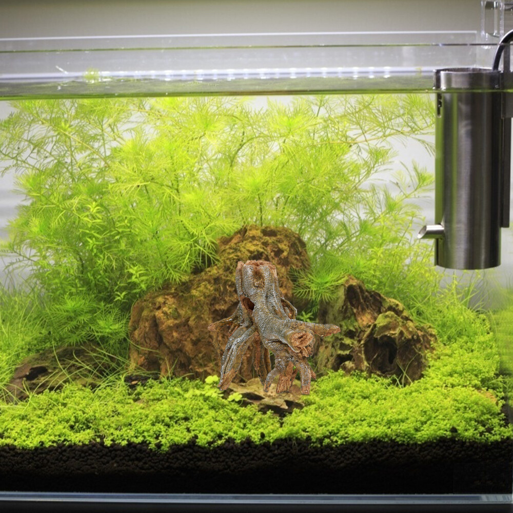 Aquarium Hideout Tree Root Decoration Stump Fish Tank Dead Wood