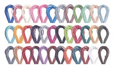 10 Colors Round Jewelry Real Leather Cord, Leather String for 1.5mm 50 Yards