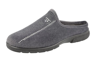 DB Shoes Herren 2V Fit Slip-On Mule In Grau, Größen 6 Bis 12