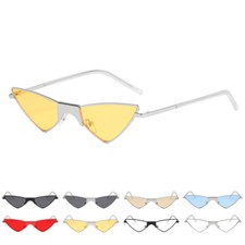 Cat Eye Triangle Sunglasses Men Women Trendy Vintage Style Glasses Retro Shades