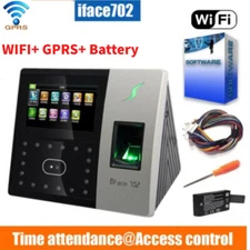 ZKTeco iface702 WIFI+ GPRS Fingerprint Time Attendance Access Control w/ Battery