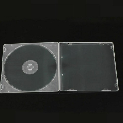 50X Single CD Jewel Case Cases Blank Replacement Cover Translucent Plastic Clear - Picture 3 of 6
