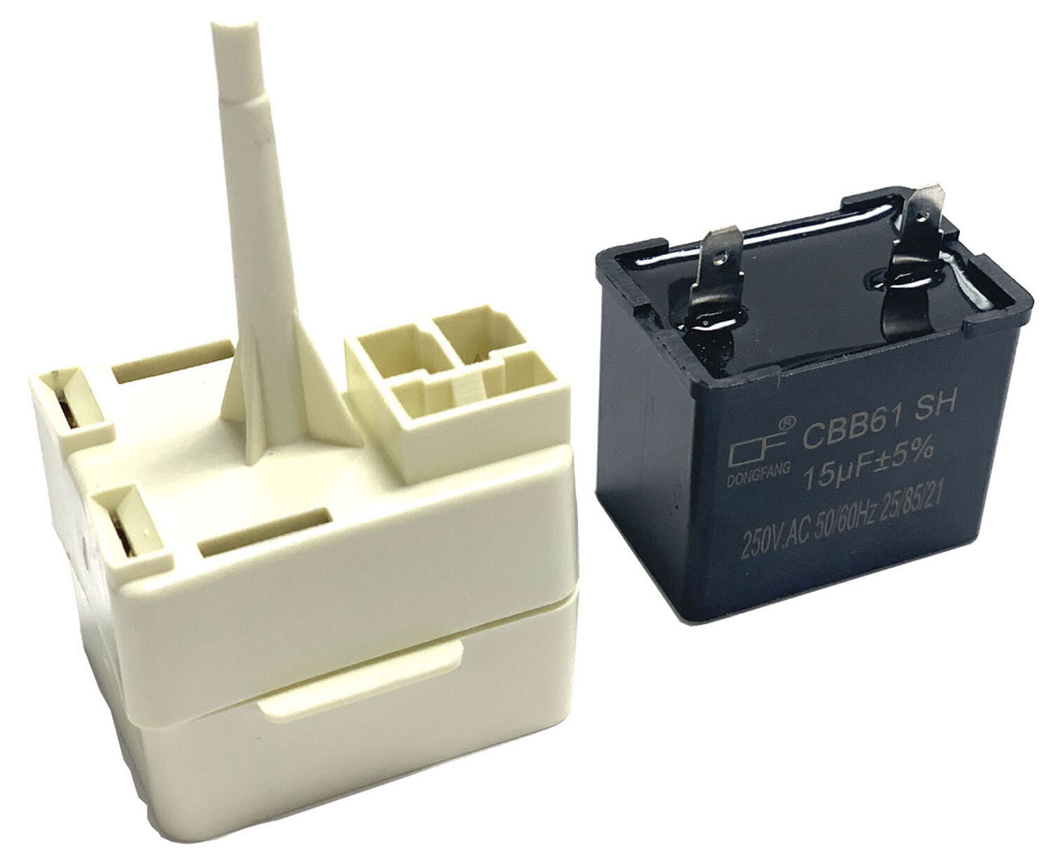 KitchenAid 596.76583602 Refrigerator Start Relay Overload Capacitor Kit