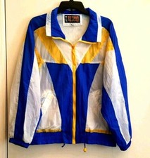 RE Sport River Edge Windbreaker Light Weight Track Jacket Size L Vtg 80s 90s