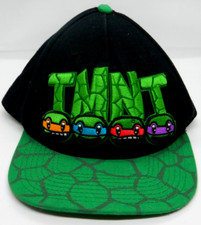 Nickelodeon 2015 TMNT Teenage Mutant Ninja Turtles Cap Black Green Snapback Hat