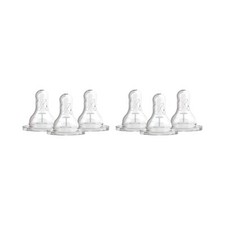 Dr Brown's Level T Nipple for Newborns Slower Flow Pack of 6 Baby Bottle Nipple