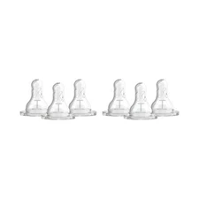 Dr Brown's Level T Nipple for Newborns Slower Flow Pack of 6 Baby Bottle Nipple