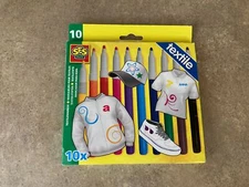 SES CREATIVE CHILDREN'S PERMANENT TEXTILE FABRIC MARKERS SET ACTIVITY SET / I5-1